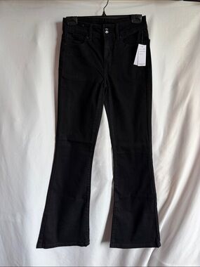 Black High-Rise Flare Jeans for Women